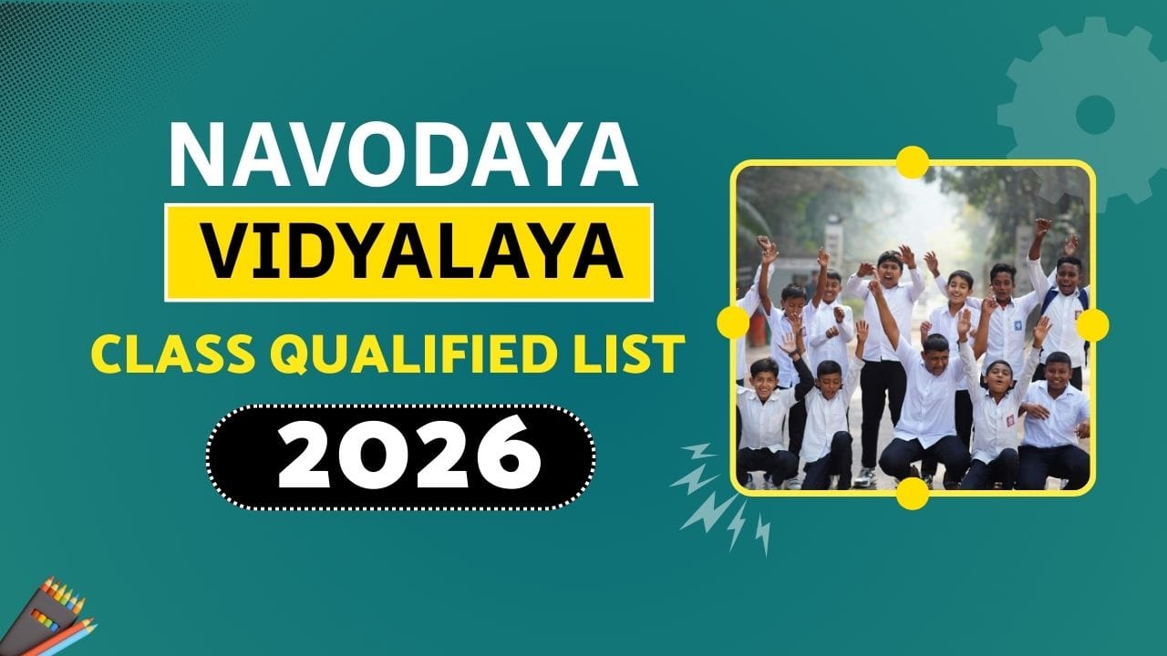 JNV Class 6 Qualified List 2026